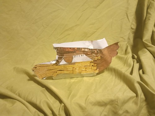 Paper Dragon Puppet Handmade - "Bronze"