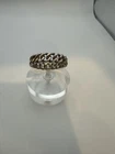VTG Sterling Silver .925 Made in Mexico CHAIN LINK-ring size 10.75, grams -5.2