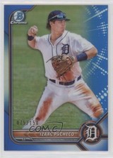 2022 Bowman Chrome Prospects Blue Refractor 75/150 Izaac Pacheco #BCP-106 16m2