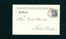 Reich allemand Michel numéro 68 affranchissement individuel Karlsruhe 1903