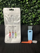 3 in 1 Cup Lid Gap Cleaning Brush Crevice Cleaner Blue Brand New 