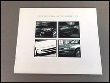 1991 Honda Accord Wagon Civic Crx Prelude Vintage Car Sales Brochure Catalog 1991 Honda Accord Wagon Civic Crx Prelude Vintage Car Sales Brochure Catalog