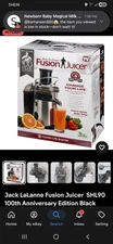 Jack LaLanne Fusion Juicer Stainless Steel Blades 100 Year Anniv.Ed New Open Box