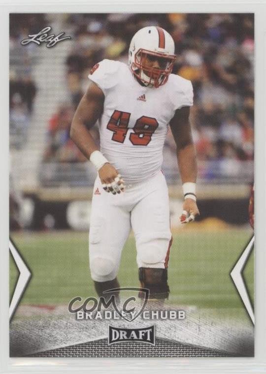 2018 Leaf Draft Bradley Chubb #09 Rookie RC 0kb5