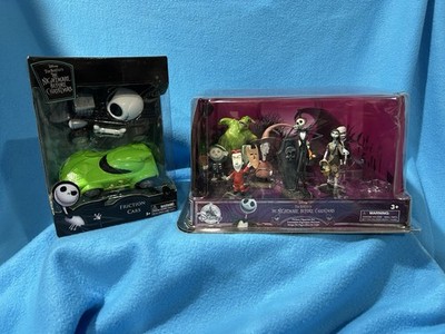 The Nightmare Before Christmas Deluxe Figurine Set  & Racecars Set LOT of 2