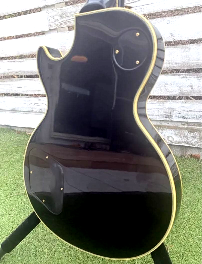 Burny RLC-70 Les Paul Custom '60 Model Electric Guitar Black From