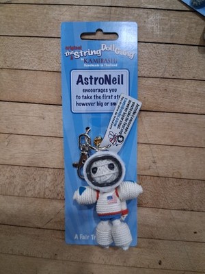AstroNeil Encouragement Astronaut String Doll Keychain Charm