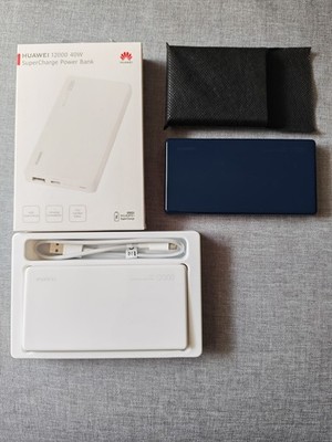 2x Huawei 12000 mAh 40W SuperCharge Powerbank CP12S - Externer Akku