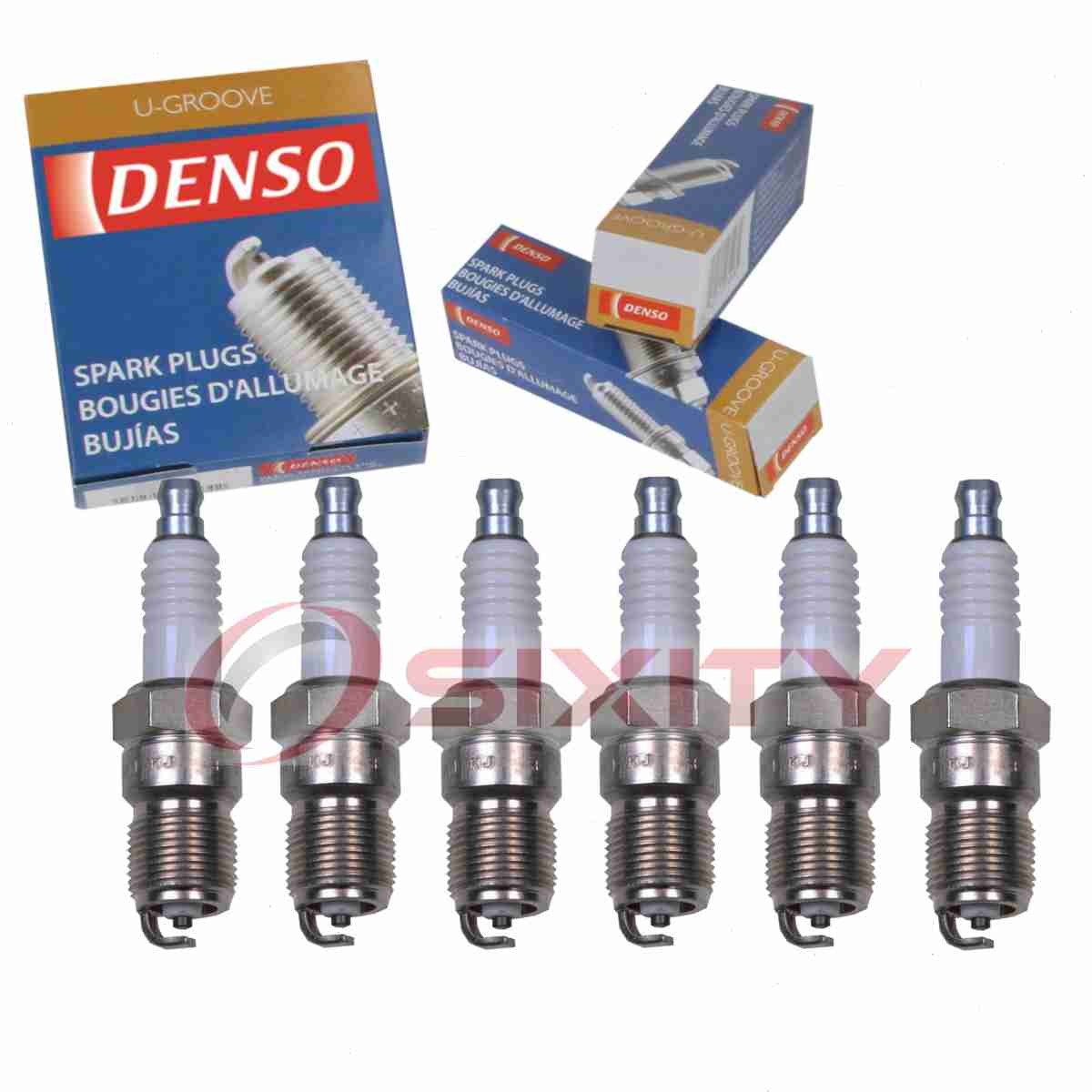 6 pc Denso Standard U-Groove Spark Plugs for 2001-2005 Ford Explorer Sport tg