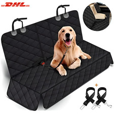 DogSeat Cover w/ 2 Dog Seatbelt For Seat Back Durable Waterproof Car Truck Suv