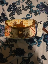 NEW DISNEY AULANI 2014 DOONEY & BOURKE FLAP WRISTLET IN MULTI COLORS MINNIE CHIP