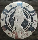 The Gold Man Cowgirl You Win 1 Troy oz 999 Fine Silver Coin Round In Capsule