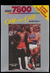 One-on-One Basketball (Atari 7800, 1987) PSA Graded Sealed 8.5 B+ Bird Magic