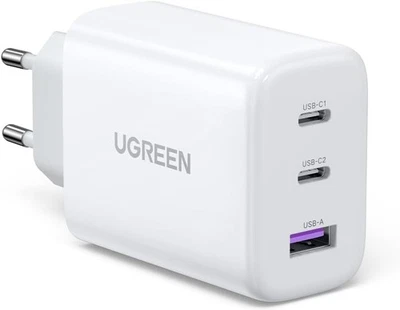 UGREEN USB C Ladegerät 65W 3-Port USB-C Netzteil PPS Schnellladegerät PD Charger - Bild 1 von 4