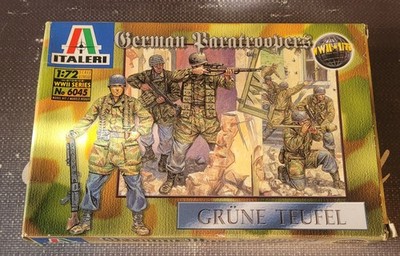 Italeri WW II German Paratrooper Grune Teufel Soldier Figures 1/72 #6045
