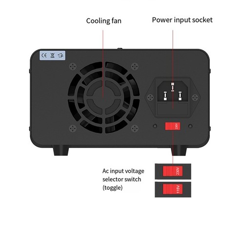 Stable DC Power Supply For Computer Maintenance Wide Voltage Range Adjustable - Afbeelding 8 van 15