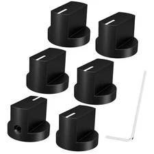 Metal 6.35MM Potentiometer Knob 1/4 Shaft Guitar Pedal Knobs with Set Screw B...