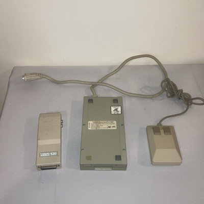 Commodore Amiga Disc Drive, Adapter, & Mouse - Untested