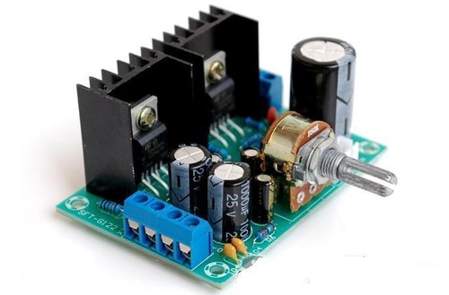 1Pcs AC/DC12V TDA2030 Single Power Supply Amplifier Board 2.0 Dual-Channel