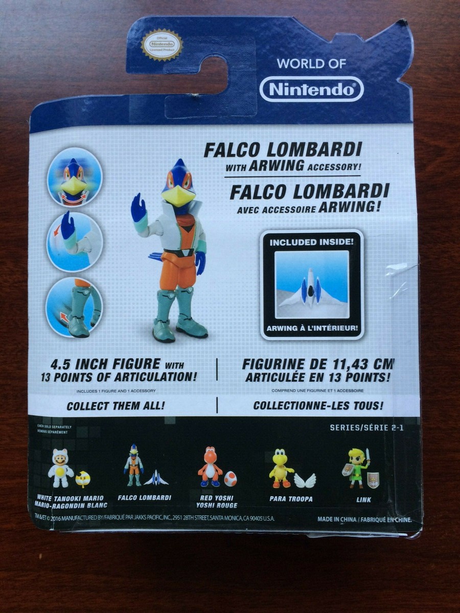 World of Nintendo Star Fox Falco Lombardi 4 Inch Action