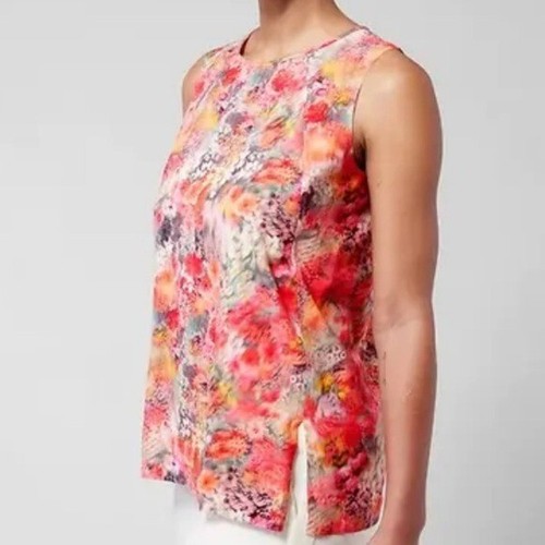 Athleta Zephyr Refined Tank, Renewed Bloom Spring Pink, Size S NWT #798902 - Picture 11 of 14