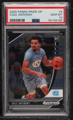 2020-21 Panini Prizm Draft Picks Cole Anthony #9 PSA 10 GEM MT