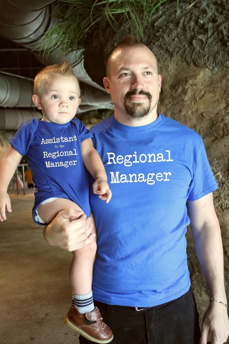 Father Son Matching Shirts | Regional Manager Assistant to the Regional  Manager