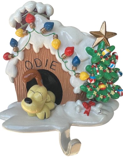 VINTAGE ODIE Dog House Christmas Stocking Holder Garfield (READ) - Picture 2 of 15