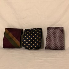VTG Robert Talbott Nordstrom Neck Tie Lot Of (3) 100% Silk Made In USA