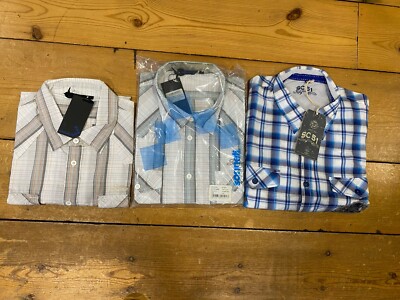 SONNETI SHORT SLEEVE CHECK BUNDLE - 3 x LARGE - COMBINED SRP £120.00 NOW £40