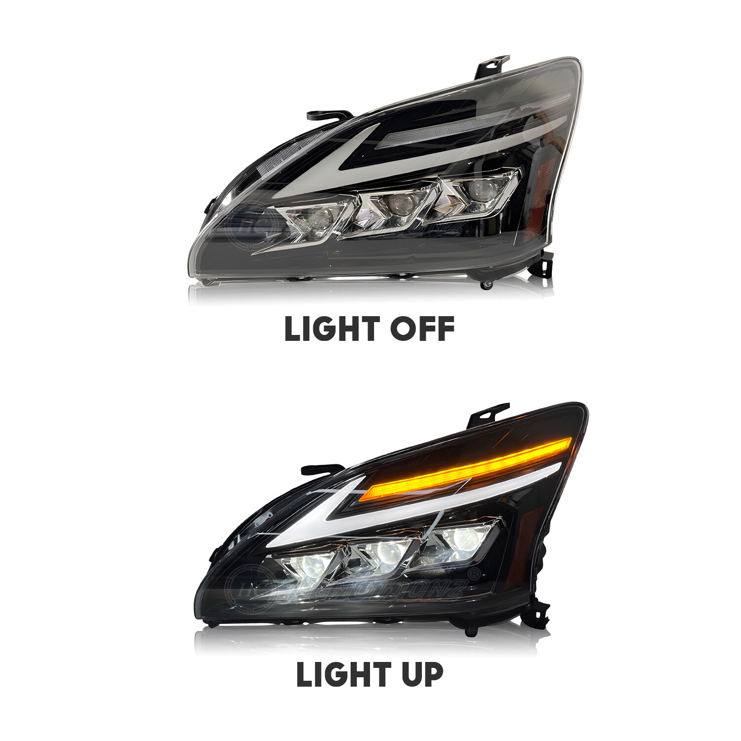 HCmotion LED Front Lamp For Lexus RX330 RX350 400H 2003-2009 Animation Headlight
