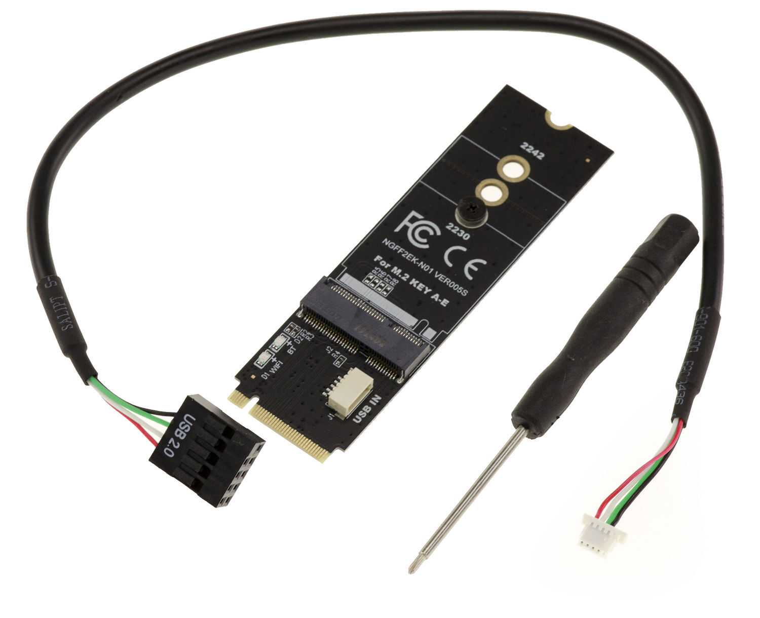 Adattatore Mappa M2 e Key O E + A Key A M.2 M B+M - Wifi, Bluetooth