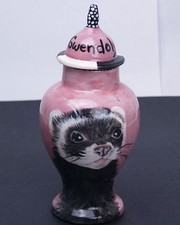 Custom X SMALL Pet urn cats ferret weazel cremation BIRD ashes sml pet portrait