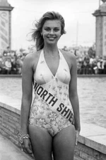 Pretty Madeleine Stringer the 24 year old beauty representing - 1977 Old Photo 1
