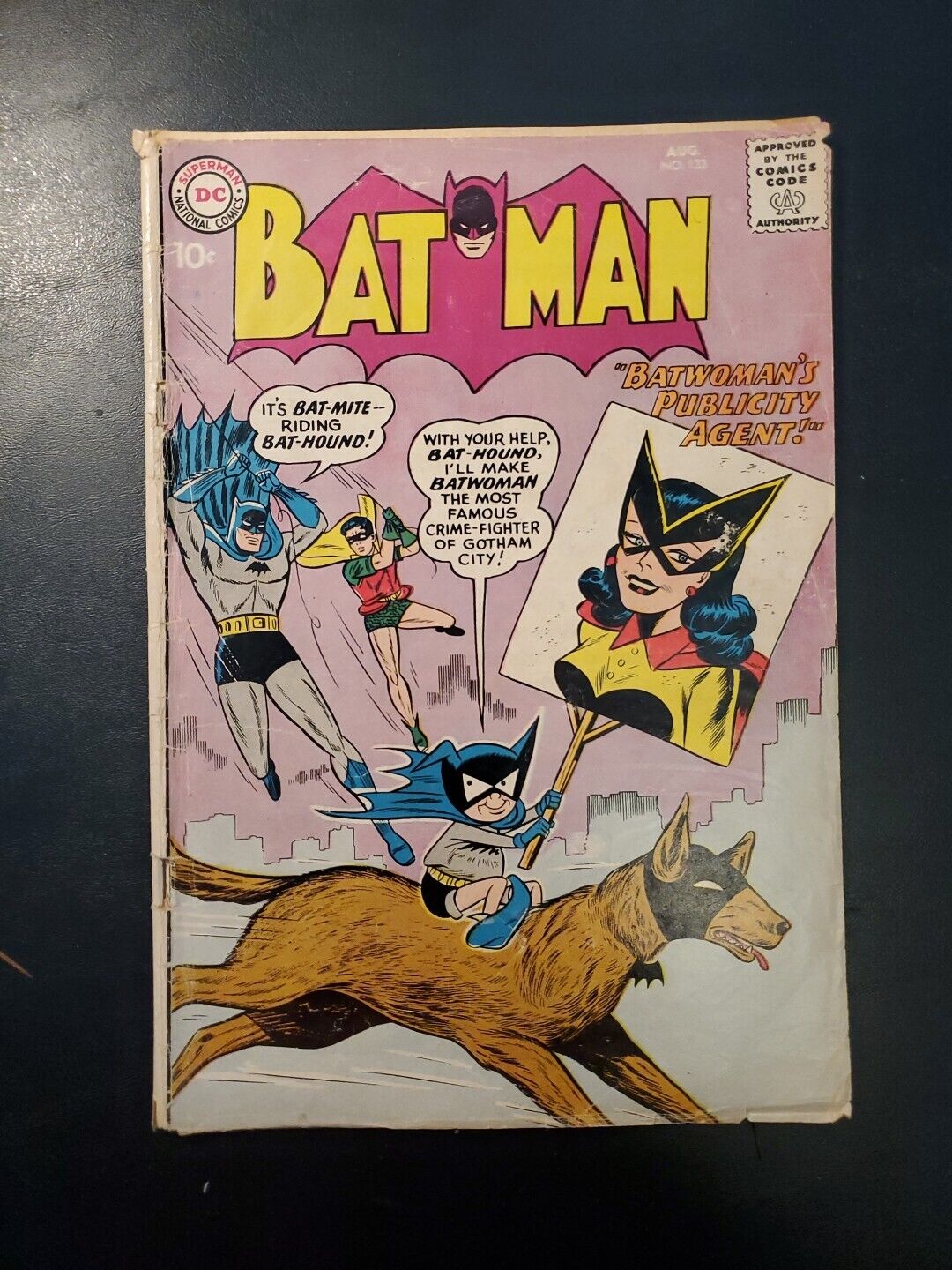 Batman #133, 1st Kite Man! 1st Bat Mite in title! DC 1960 KITE MAN, HELL YEAH!