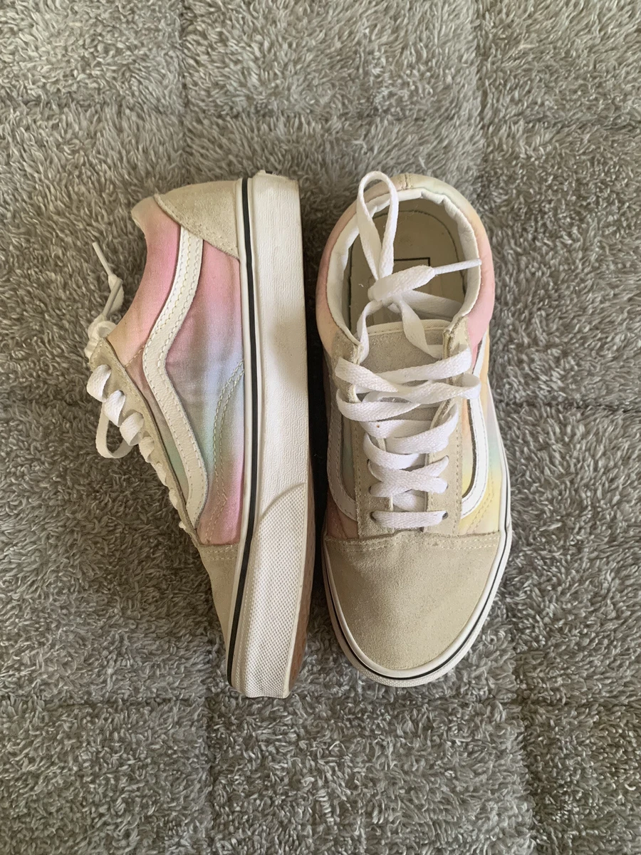 Vans Aura Shift Women Size 6 Pink Yellow Casual Skate Running