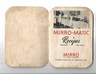 MIRRO-MATIC Pressure Pan Manual -1947- includes directions Recipes & Time Tables — photo 2