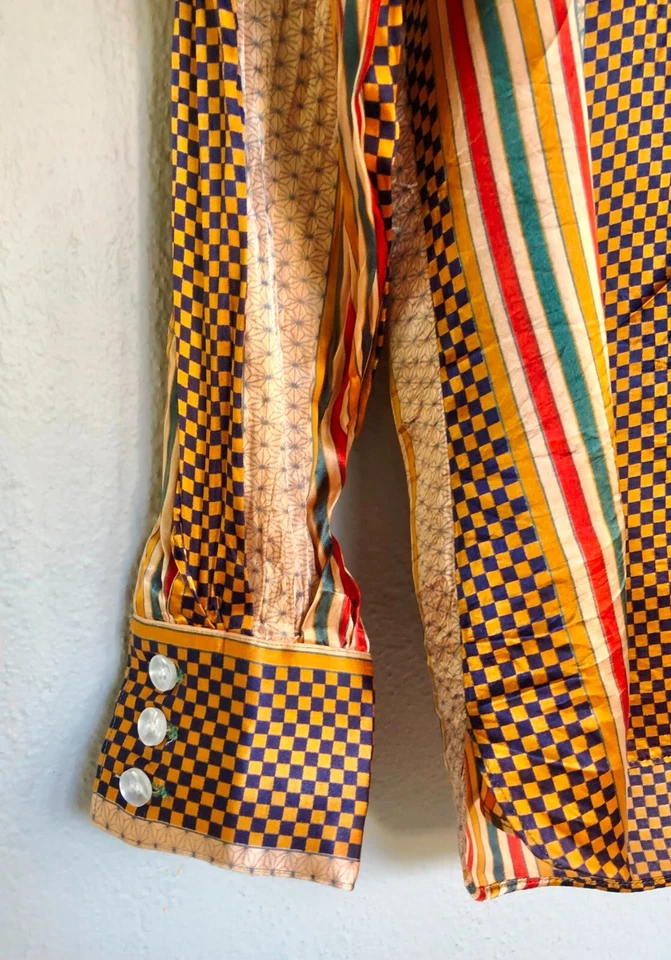 Camisa de Vestir Vintage Flecha Fase 2 Disco Brillante - Puños Plisados MEDIANA 15-15 1/2 Foto 2 de 4