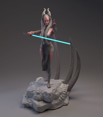 3D Print-Shaak Ti Classic Outfit from Starwa-Grey Or Painted
