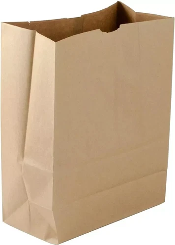 Large Paper Grocery Bags, 12x7x17 Kraft Brown Heavy Duty 25 Bags - Picture 1 of 4