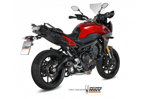 Pot D Echappament Complet MIVV Oval Titane pour Yamaha Tracer 900 2015 > 2020 - Photo 2/5