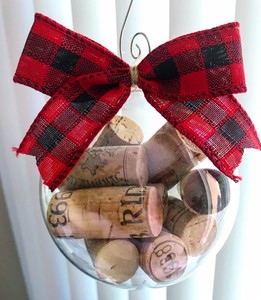 Holiday Christmas Cork Ornament Buffalo Check Plaid Gift Christmas Tree Ebay