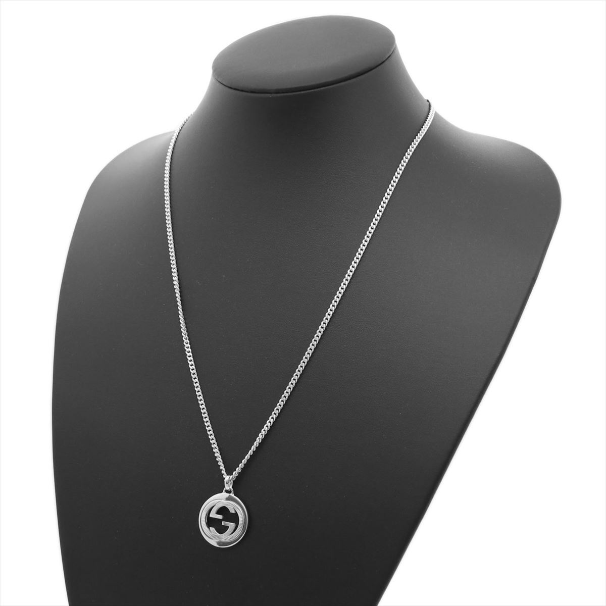 Gucci Necklace Interlocking G Circle Pendant Silv… - image 7