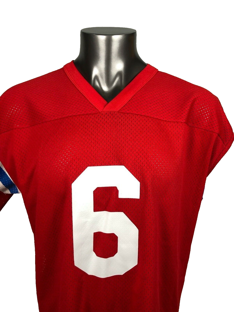 NEW ENGLAND PATRIOTS VINTAGE 1990'S LOGO 7 JERSEY ADULT LARGE | eBay