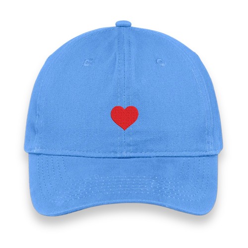 Custom Red Heart Embroidered Hat, Personalized Cap with Side Text, Unisex Gift - Picture 5 of 28