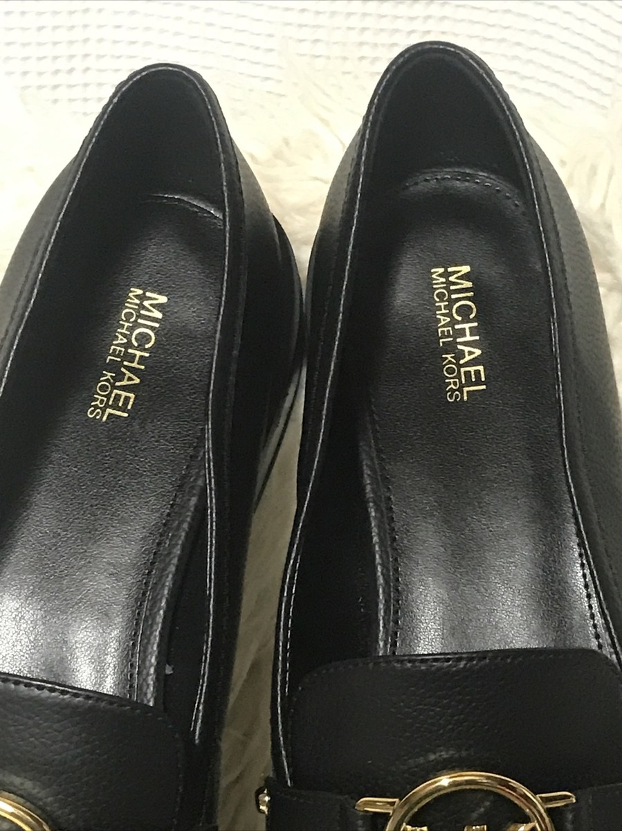 Michael Kors Loafers Pebbled Leather Size 9M SG22E