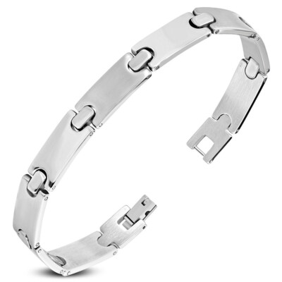 Edelstahl Herren Armband 21cm Kette Unisex Stainless steel bracelet y-xxz763