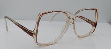 Vintage Seasonal Inspirations SI-6 Brown Translucent Oval Sunglasses FRAMES ONLY