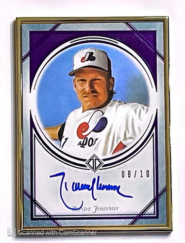 2018 TOPPS TRANSCENDENT AUTO PURPLE RANDY JOHNSON EXPOS 8/10 TCA-RJ