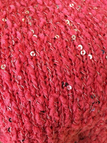 Chico's Women's Coral Sequin Knit Pullover Tunic Sweater Top Size 1 Holiday - Bild 2 von 7